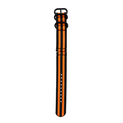 Polar Grit X Pro Nylon Strap with Buckle (Black/Orange)