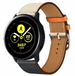 Samsung Galaxy Watch Active leren duo bandje (wit/donkerblauw)