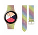 Samsung Galaxy Watch Active leren glitter bandje (regenboog)