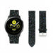 Samsung Galaxy Watch Active leren glitter bandje (zwart)