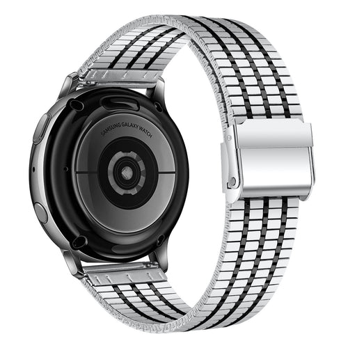 Amazfit Bip U (Pro) roestvrij stalen band (zilver/zwart)
