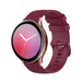 Samsung galaxy watch Active Luxe Siliconen bandje (donkerrood)