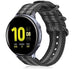 Samsung Galaxy Watch Active nylon gesp band (zwart/grijs)