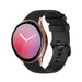 Samsung galaxy watch Active Luxe Siliconen bandje (zwart)