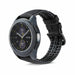 Samsung Galaxy Watch Active siliconen / leren bandje  (zwart)