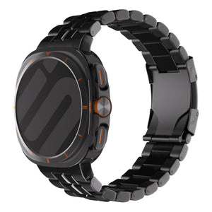 Samsung Galaxy Watch Ultra 'square' titanium band (zwart)