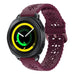 Samsung Gear Sport siliconen bandje met patroon (bordeaux)
