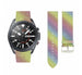 Samsung Galaxy Watch 3 45mm leren glitter bandje (regenboog)