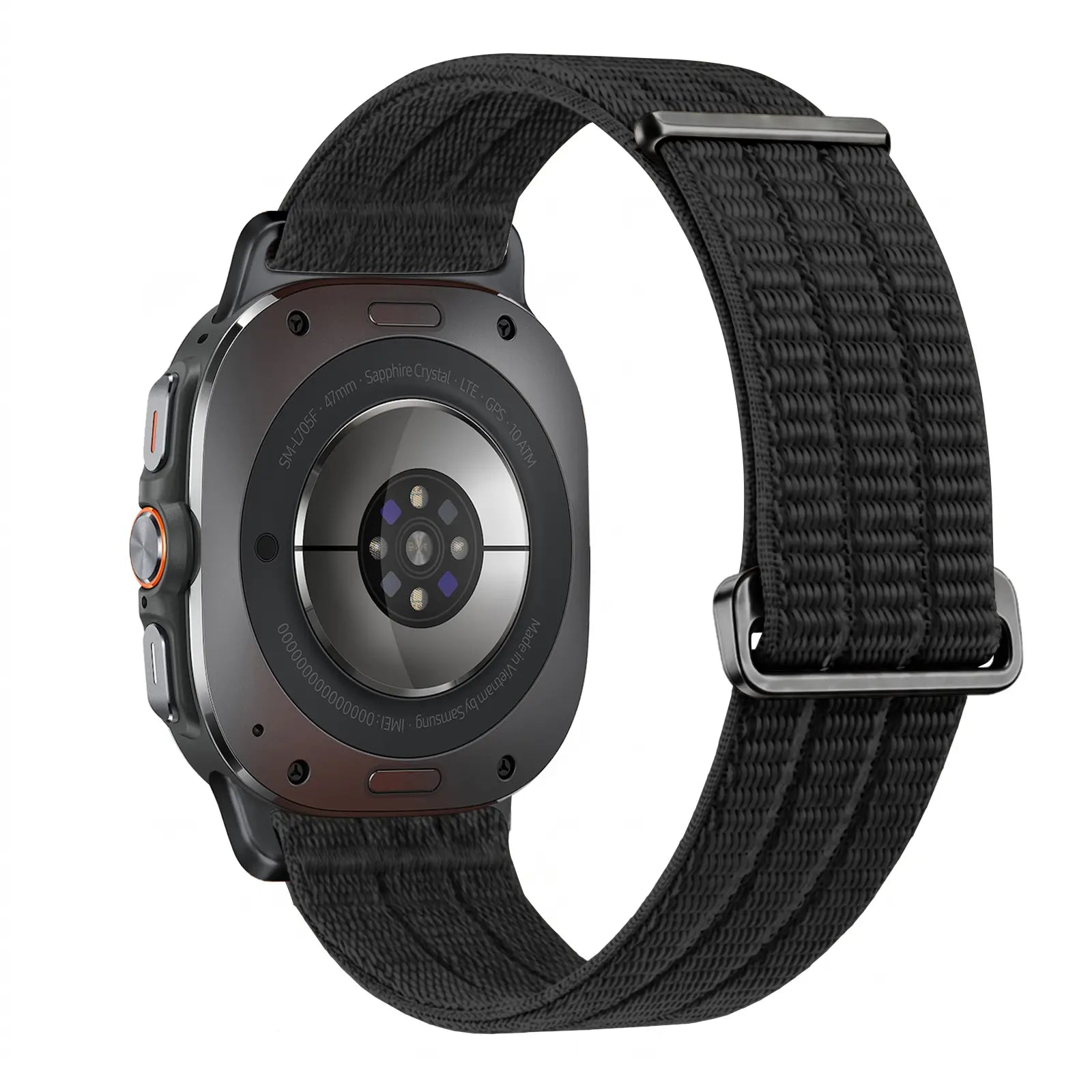 Samsung Galaxy Watch Ultra nylon air band (zwart)