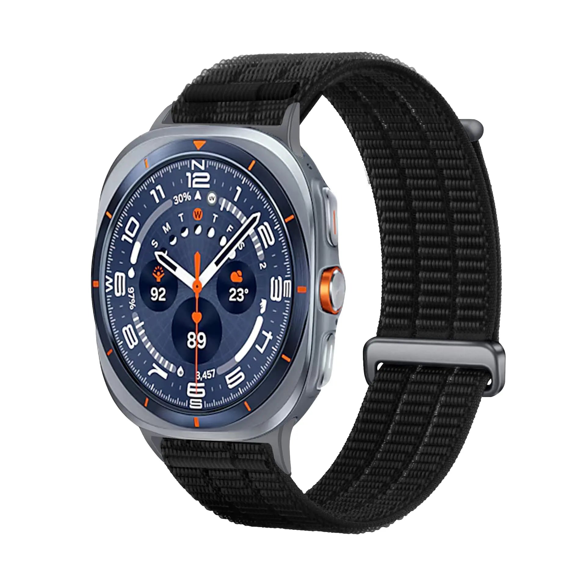 Samsung Galaxy Watch Ultra 2 nylon air band (zwart)