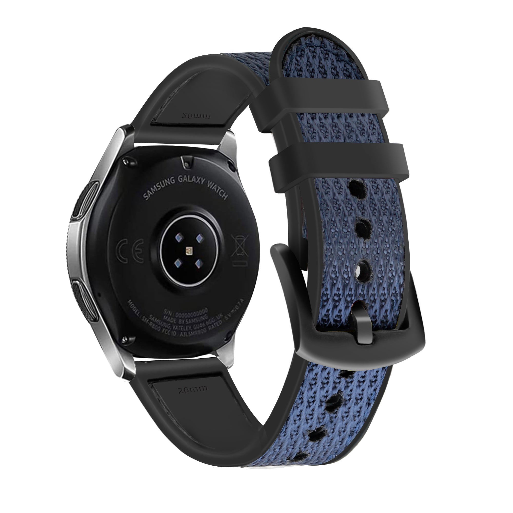 Amazfit Bip U (Pro) nylon hybrid bandje (blauw)