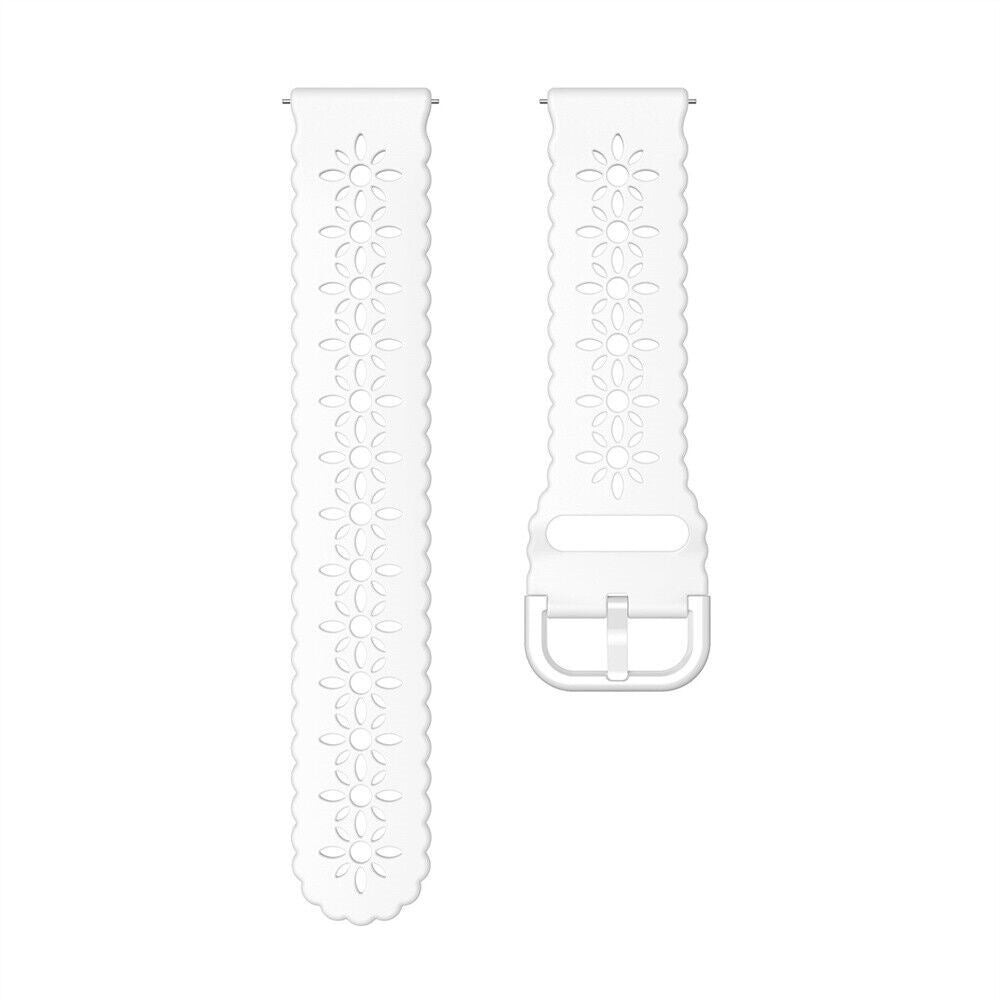 Amazfit GTS 4 Patterned Silicone Strap (White)