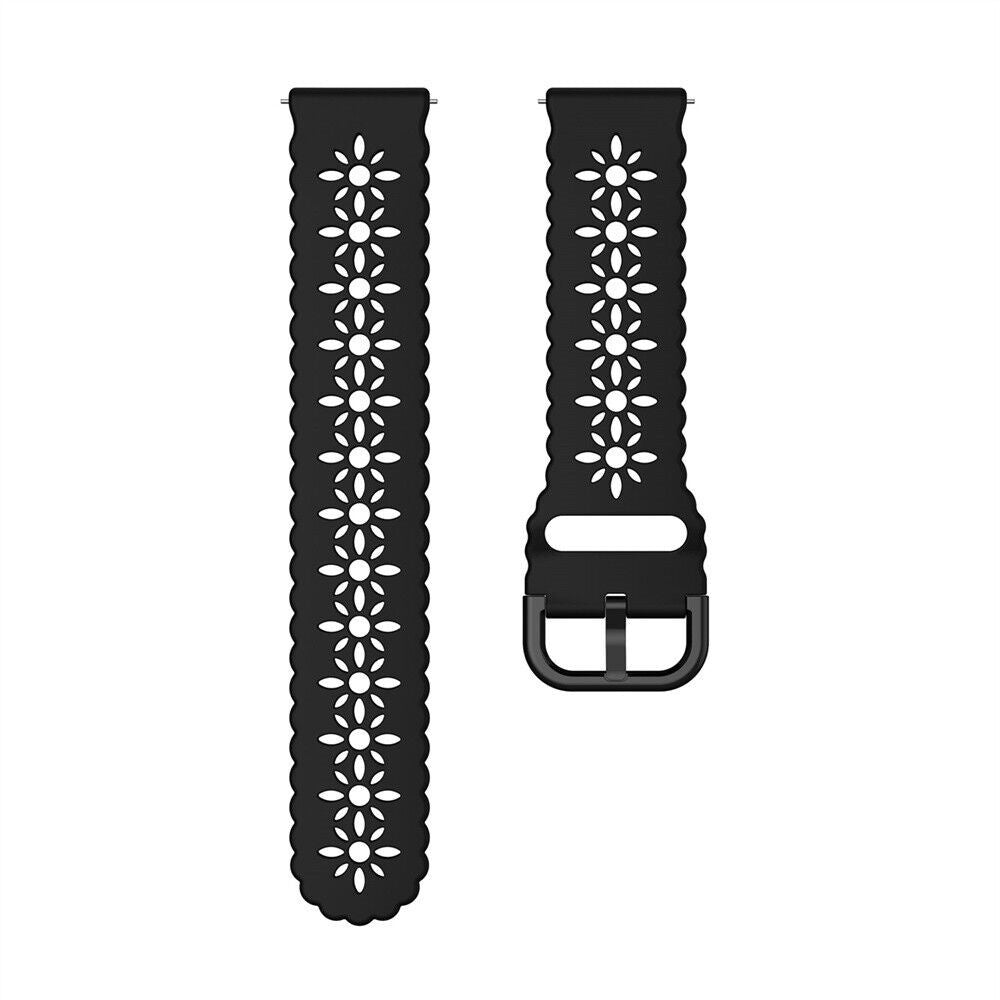 Amazfit GTS 4 Patterned Silicone Strap (Black)