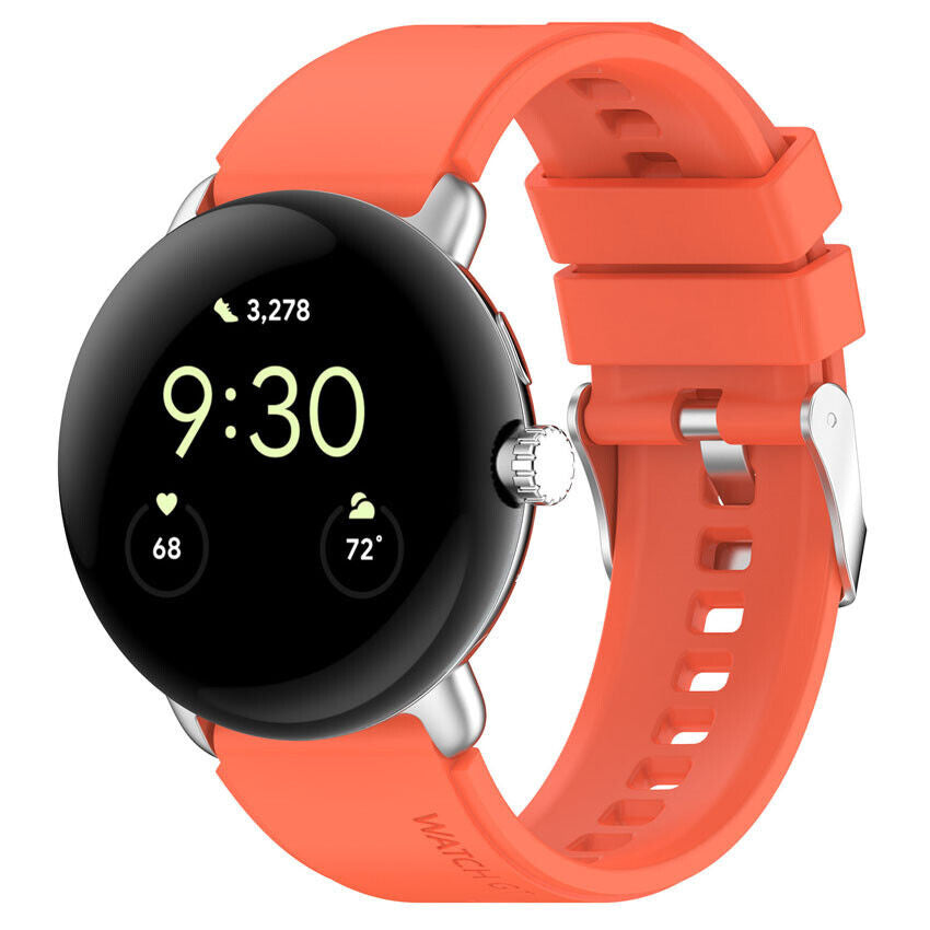 Google Pixel Watch 4 - 41mm siliconen bandje (oranje)