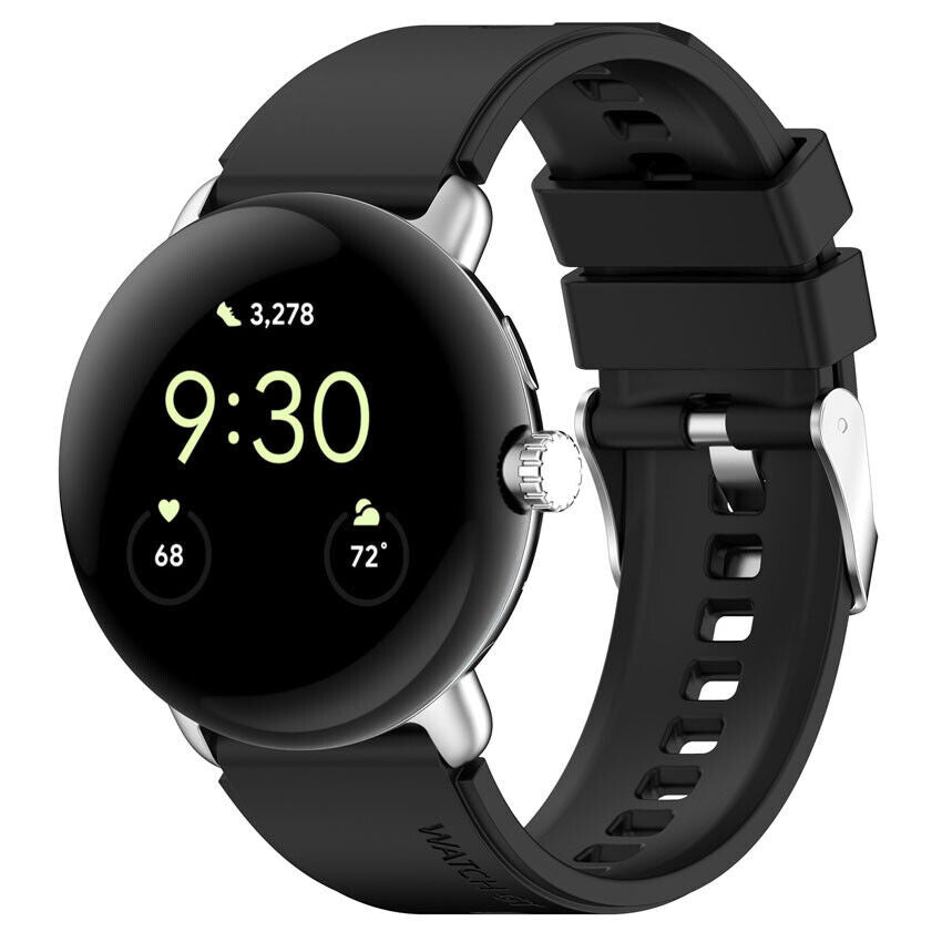 Google Pixel Watch 4 - 41mm siliconen bandje (zwart)