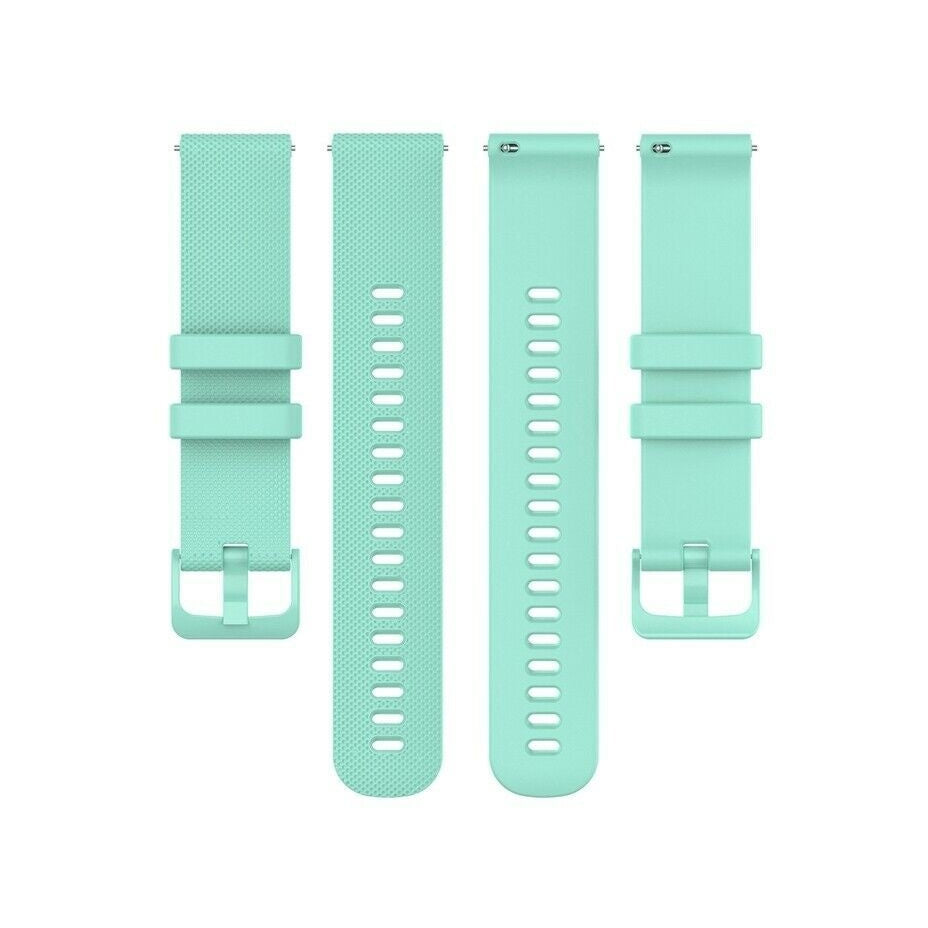Luxe siliconen horlogeband 20mm - universeel - aqua