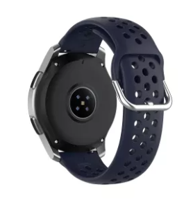 Fossil Gen 4 Explorist (HR) siliconen bandje met gaatjes (donkerblauw)
