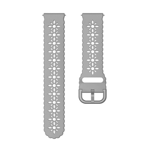 Withings Steel HR - 40mm Patterned Silicone Strap (Grey)