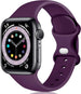 Apple Watch siliconen bandje (donkerpaars)