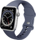 Apple Watch siliconen bandje (grijs-blauw)