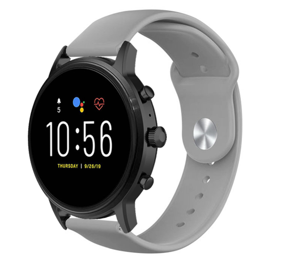 Fossil Gen 4 Explorist (HR) sport band (grijs)