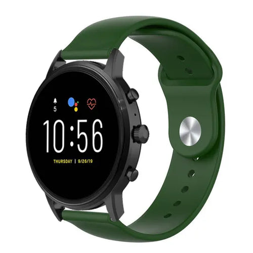 siliconen-sport-band-legergroen-fossil-gen-5