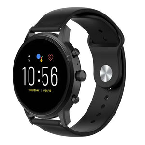 Fossil Gen 4 Explorist (HR) sport band (zwart)