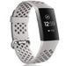 Fitbit Charge 4 siliconen bandje met gaatjes (grijs)