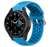 Samsung Galaxy Watch 4 Classic 46mm siliconen bandje met gaatjes (Lichtblauw)