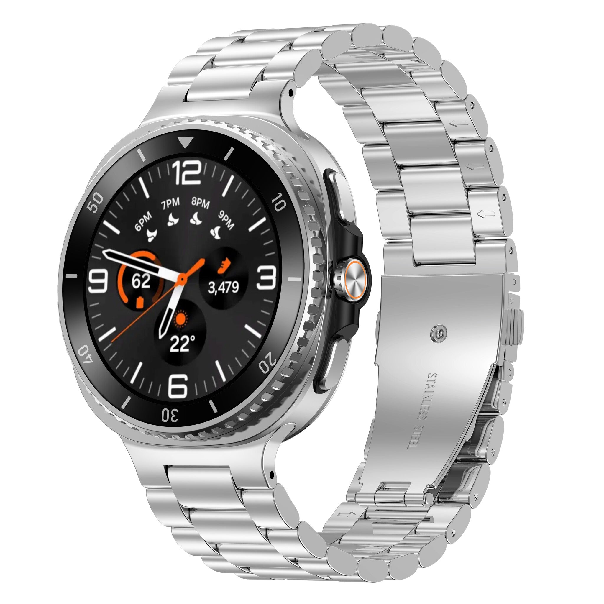 Samsung Galaxy Watch 8 Classic stalen bandje (zilver)
