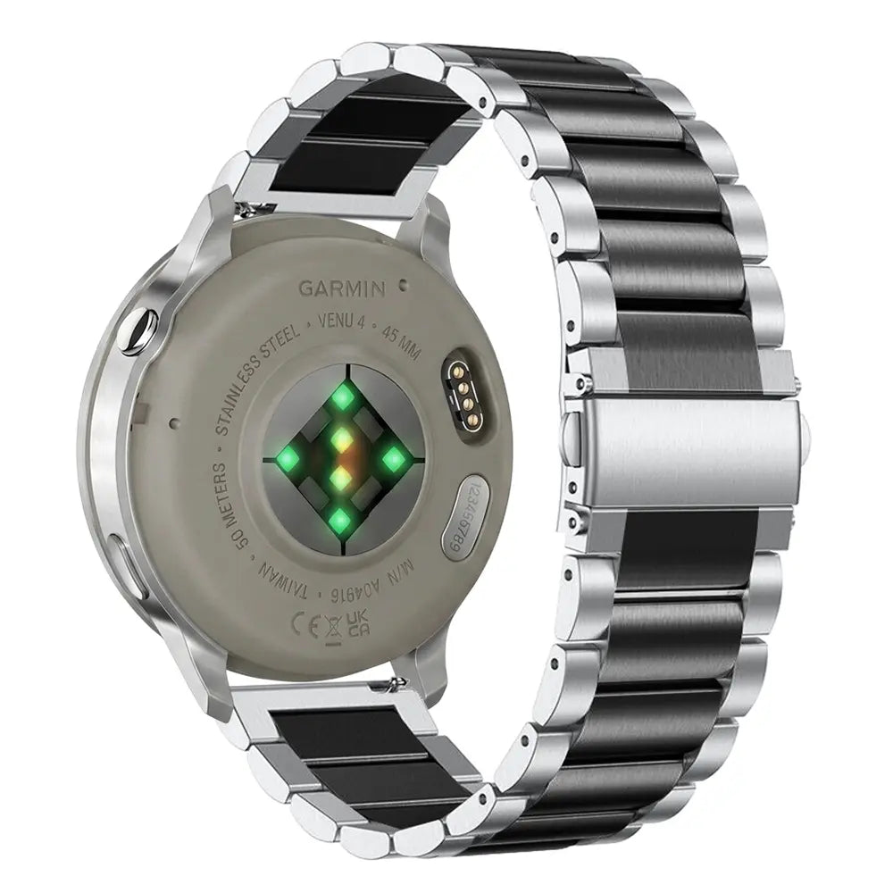 Garmin Forerunner 170 stalen band (zilver/zwart)