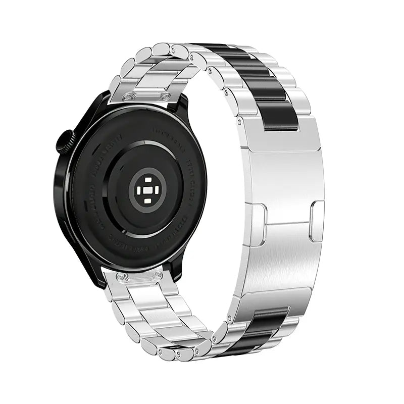 Huawei Watch 6 - 46mm One Push' Steel Strap (Silver/Black)
