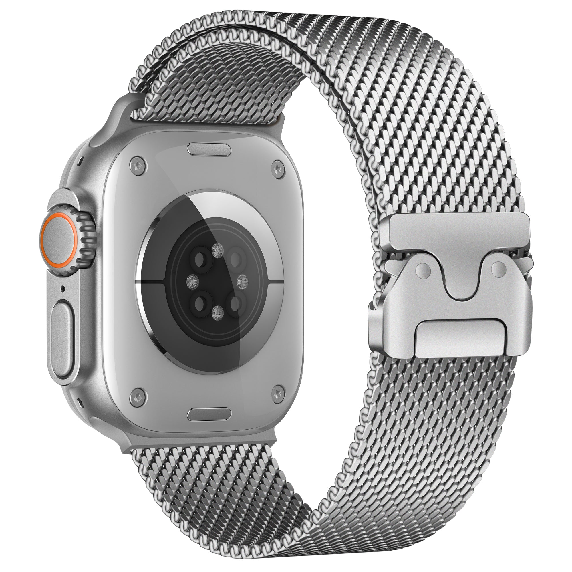Apple Watch Modern Milanese band (zilver)