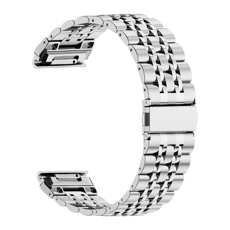 Garmin Quatix 8 Pro - 47mm Premium '7 bead' Steel Strap (Silver)