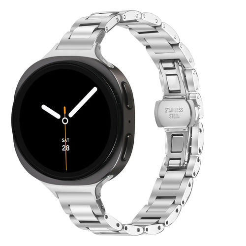 Samsung Galaxy Watch 8 Classic Slimfit Steel Strap (Silver)