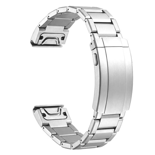 Garmin Fenix E Adjustable Titanium Strap (Silver)