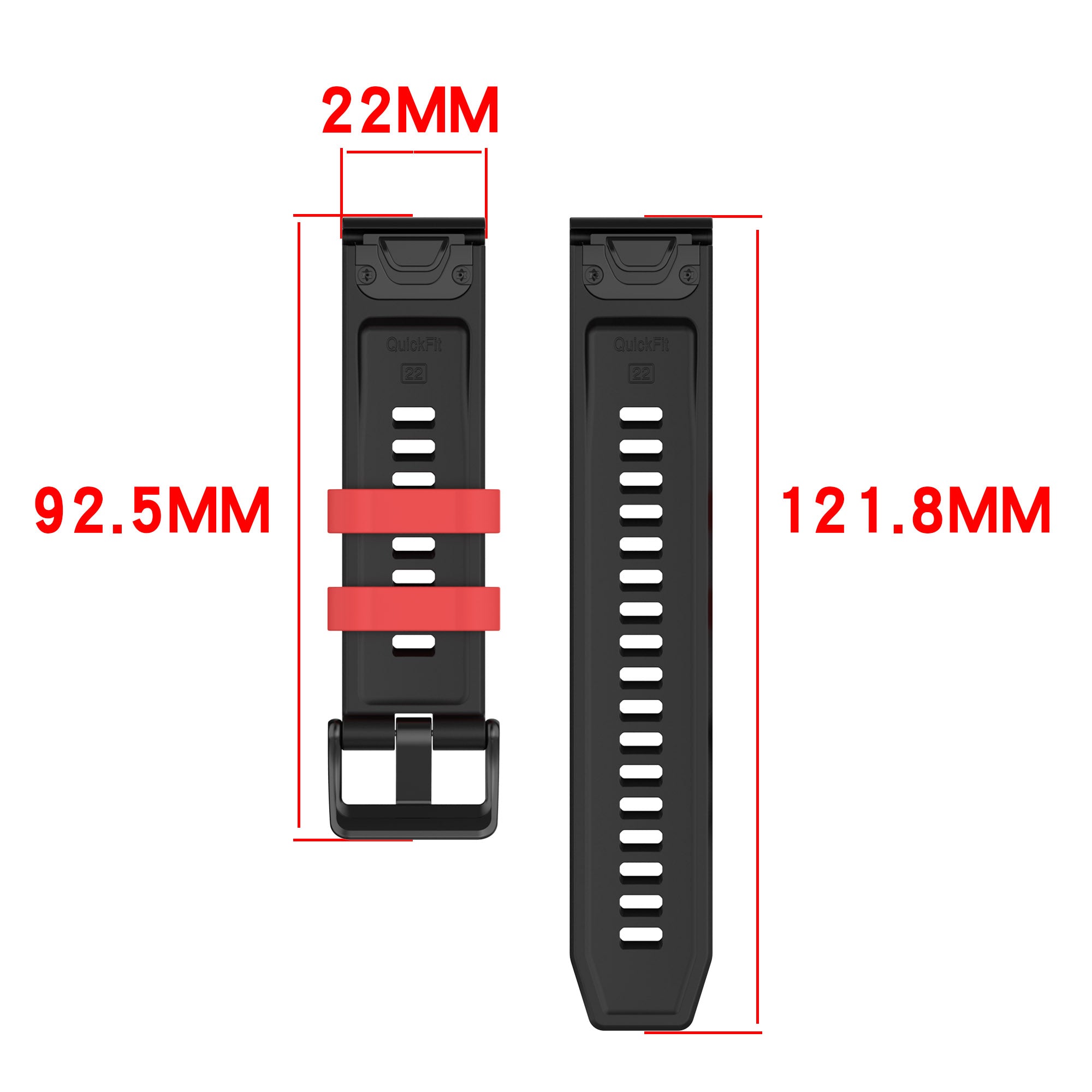 Garmin D2 Mach 2 - 47mm Sport Grain Strap (White/Blue)