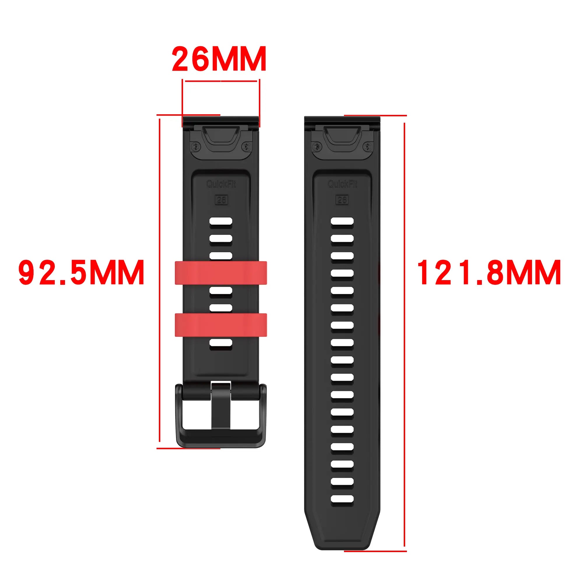 Garmin Fenix 7x sport grain band (wit/blauw)