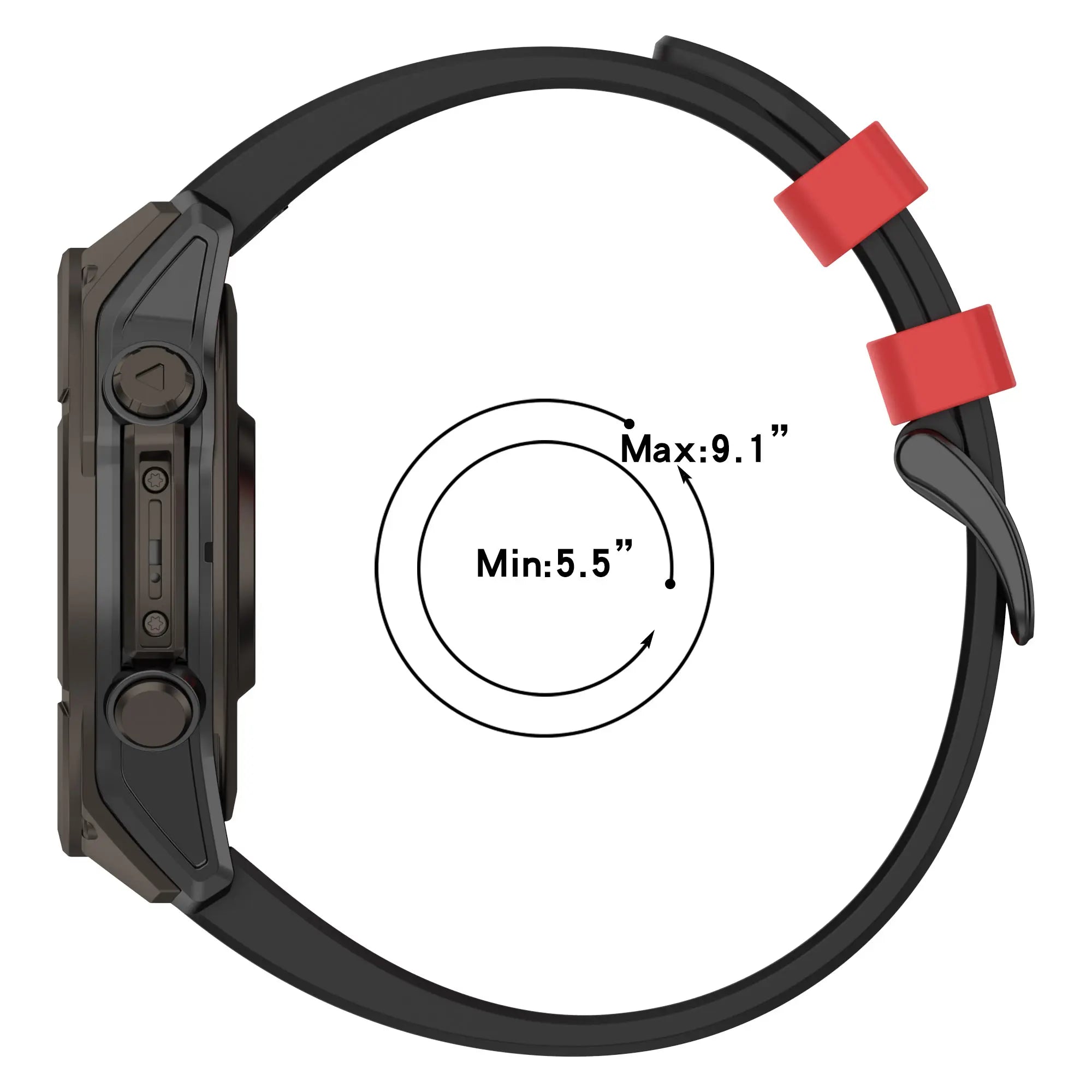 Garmin Fenix 8 Pro - 51mm Sport Grain Strap (Army Green/Black)