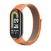 Xiaomi Smart Band 8 nylon bandje (oranje-bruin)