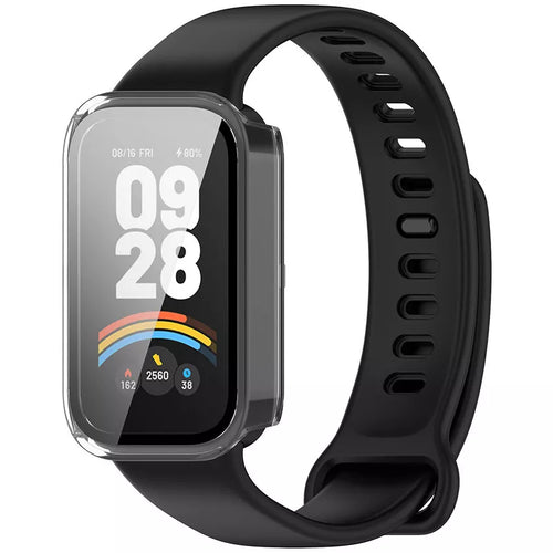 Xiaomi Smart Band 9 Active PC case met glas (transparant)