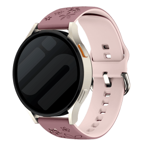 Coros Apex 42mm Flower silicone band (mauve/lichtroze)