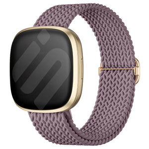 Fitbit Versa 4 Adjustable Woven Strap (Smoke Purple)