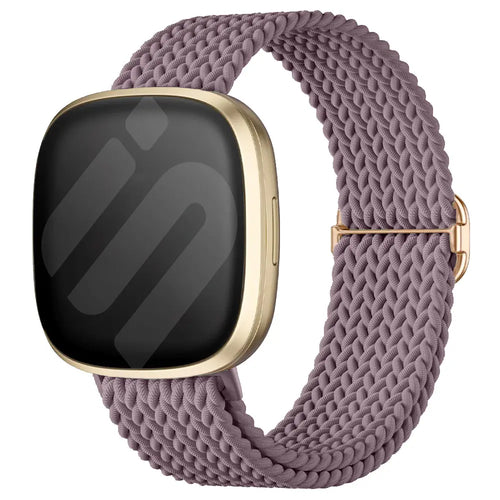 Fitbit Versa 4 Adjustable Woven Strap (Smoke Purple)
