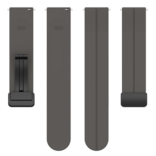Amazfit Bip U (Pro) D-buckle siliconen bandje (donkergrijs)