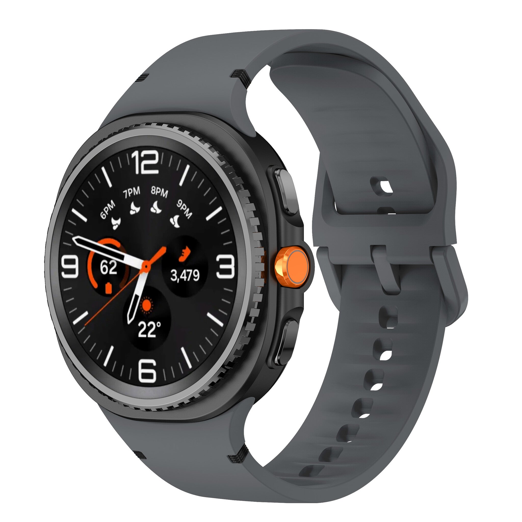 Samsung Galaxy Watch 8 - 40mm siliconen bandje (donkergrijs)