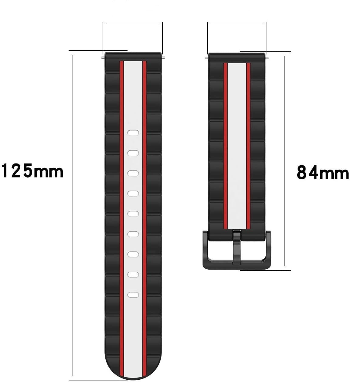 Honor Magic Watch 2 Special Edition band (zwart/wit)