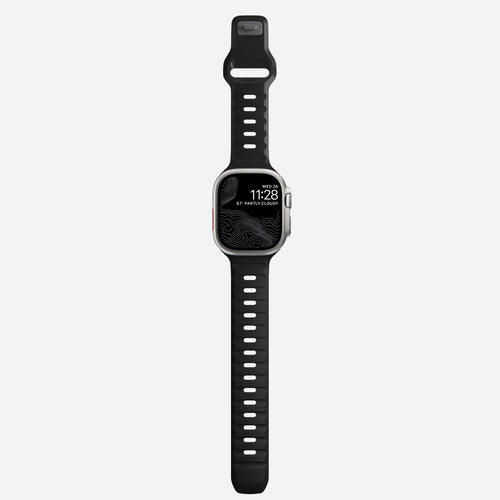 Nomad Sport Apple Watch siliconen bandje (zwart)