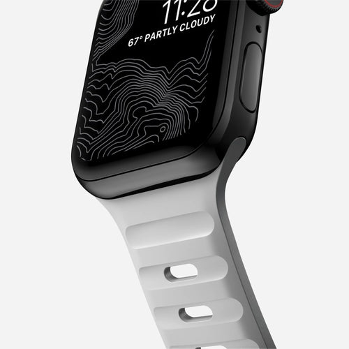 Nomad Sport Apple Watch siliconen bandje (lunar gray)