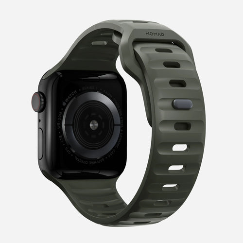 Nomad Sport Apple Watch siliconen bandje (ash green)